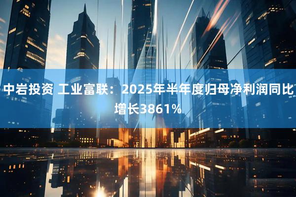 中岩投资 工业富联：2025年半年度归母净利润同比增长3861%